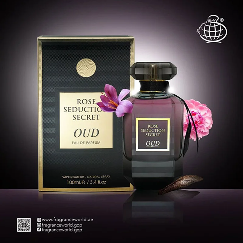عطر ادکلن زنانه رز سداکشن سکرت عود فرگرانس ورد ،رایحه ویکتوریا سکرت عود