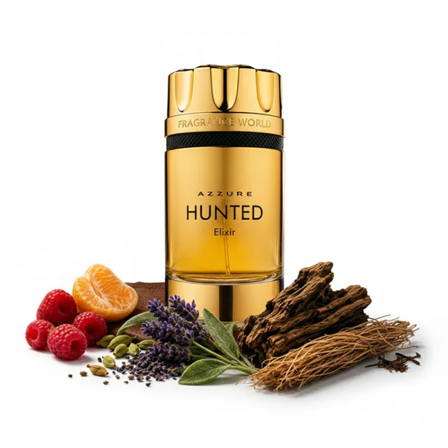 عطر ادکلن مردانه هانتد آزور الکسیر فرگرانس ورد 100میل رایحه آزارو فور اوروانتد الکسیر