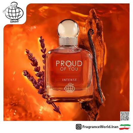 عطر ادکلن پرود آف یو اینتنس فرگرانس ورد 100میل رایحه جورجیو آرمانی استرانگ ویت یو اینتنسلی