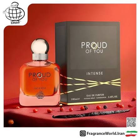 عطر ادکلن پرود آف یو اینتنس فرگرانس ورد 100میل رایحه جورجیو آرمانی استرانگ ویت یو اینتنسلی